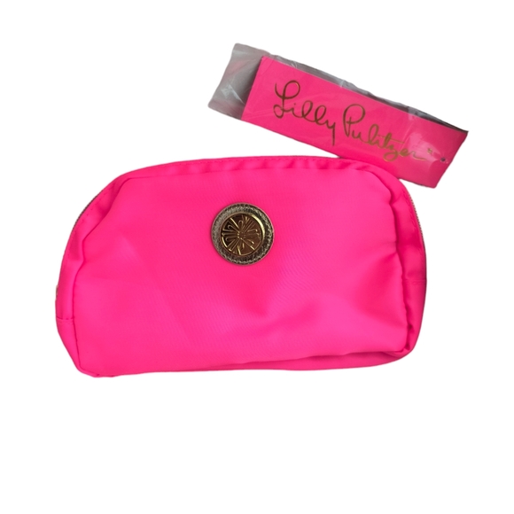 Lilly Pulitzer Handbags - Lilly Pulitzer Jeanie Belt Bag Aura Pink Crossbody Bag Fanny Pack NWT